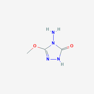 B153989 4-amino-3-methoxy-1H-1,2,4-triazol-5-one CAS No. 135301-94-9