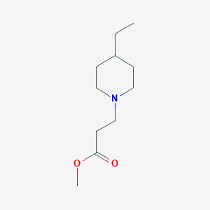 Methyl 4-ethyl-1-piperidinepropanoate