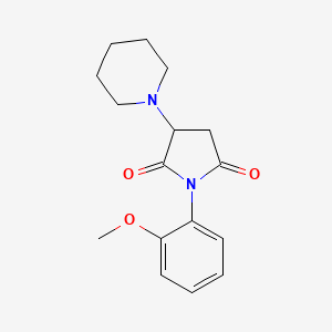 2,5-Pyrrolidinedione, 1-(2-methoxyphenyl)-3-(1-piperidinyl)-