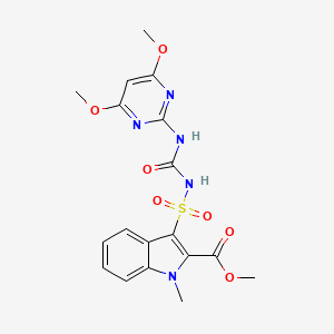 methyl 3-{[(4,6-dimethoxypyrimidin-2-yl)carbamoyl]sulfamoyl}-1-methyl-1H-indole-2-carboxylate