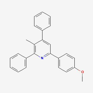 Pyridine, 6-(4-methoxyphenyl)-3-methyl-2,4-diphenyl-