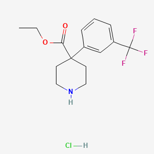 4-[3-(Trifluoromethyl)phenyl]-4-piperidinecarboxylic acid ethyl ester hydrochloride