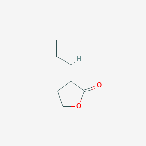 molecular formula C7H10O2 B15399058 (3E)-3-propylidene-tetrahydro-furan-2-one CAS No. 52216-90-7