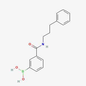 molecular formula C16H18BNO3 B15399118 (3-((3-Phenylpropyl)carbamoyl)phenyl)boronic acid CAS No. 397843-68-4