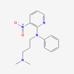 N~1~,N~1~-Dimethyl-N~3~-(3-nitropyridin-2-yl)-N~3~-phenylpropane-1,3-diamine