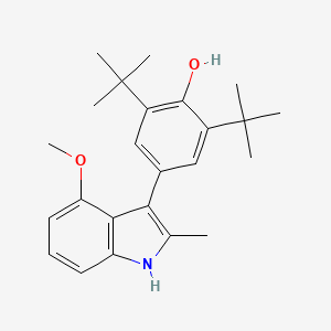 2,6-Di-tert-butyl-4-(4-methoxy-2-methyl-1H-indol-3-yl)phenol