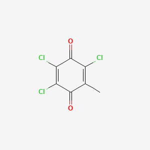 molecular formula C7H3Cl3O2 B15399291 Me-triCl-p-benzoquinone radical CAS No. 4592-97-6