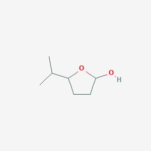 molecular formula C7H14O2 B15399296 5-(Propan-2-yl)oxolan-2-ol CAS No. 89079-90-3