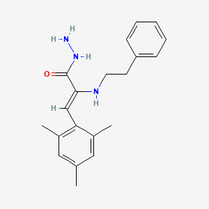 N-Phenethylglycine 2-(2,4,6-trimethylbenzylidene)hydrazide