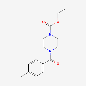 1-Piperazinecarboxylic acid, 4-(4-methylbenzoyl)-, ethyl ester