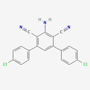 2-Amino-4,6-bis(4-chlorophenyl)benzene-1,3-dicarbonitrile