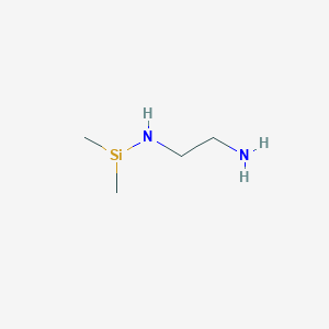 molecular formula C4H13N2Si B15399367 [(2-Aminoethyl)amino]dimethylsilyl 