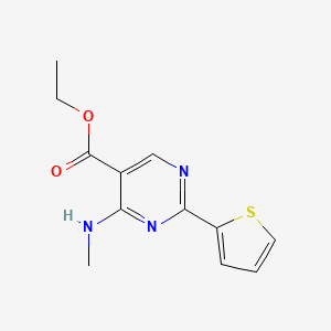 Ethyl 4-(methylamino)-2-(thiophen-2-yl)pyrimidine-5-carboxylate