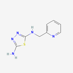 B15399379 N-(pyridin-2-ylmethyl)-1,3,4-thiadiazole-2,5-diamine CAS No. 941867-37-4