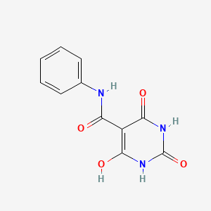 5-Pyrimidinecarboxamide, hexahydro-2,4,6-trioxo-N-phenyl-