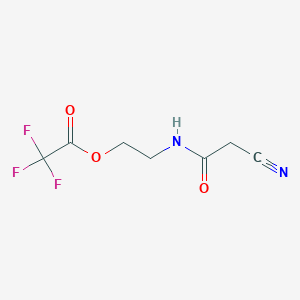 2-[(2-Cyanoacetyl)amino]ethyl 2,2,2-trifluoroacetate