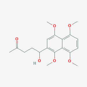 5-Hydroxy-5-(1,4,5,8-tetramethoxynaphthalen-2-yl)pentan-2-one