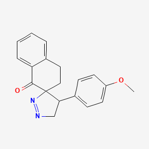 4'-(4-Methoxyphenyl)spiro[3,4-dihydronaphthalene-2,5'-3,4-dihydropyrazole]-1-one