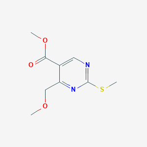 Methyl 4-(methoxymethyl)-2-(methylthio)pyrimidine-5-carboxylate