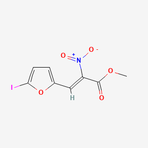 Methyl 3-(5-iodo-2-furanyl)-2-nitro-2-propenoate