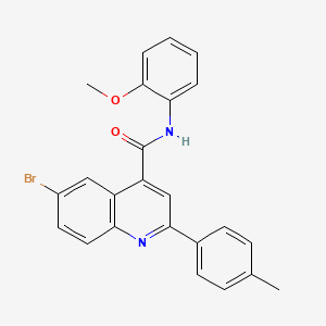 6-bromo-N-(2-methoxyphenyl)-2-(4-methylphenyl)quinoline-4-carboxamide