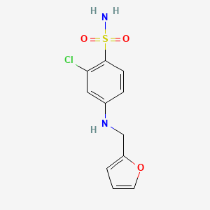 Sulfanilamide, 2-chloro-N(sup 4)-furfuryl-