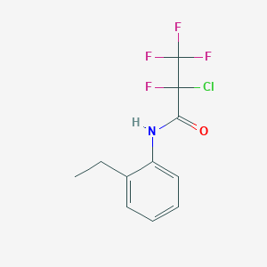 2-chloro-N-(2-ethylphenyl)-2,3,3,3-tetrafluoropropanamide