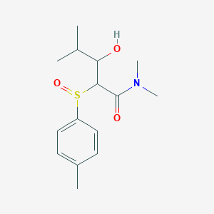 3-Hydroxy-N,N,4-trimethyl-2-(4-methylbenzene-1-sulfinyl)pentanamide