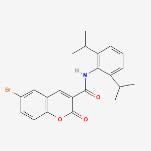 6-bromo-N-[2,6-di(propan-2-yl)phenyl]-2-oxo-2H-chromene-3-carboxamide