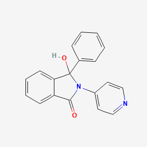 3-Hydroxy-3-phenyl-2-(pyridin-4-yl)-2,3-dihydro-1h-isoindol-1-one