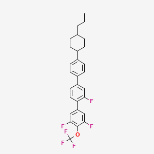 1,3-difluoro-5-[2-fluoro-4-[4-(4-propylcyclohexyl)phenyl]phenyl]-2-(trifluoromethoxy)benzene