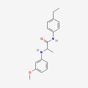 N-(4-Ethylphenyl)-N~2~-(3-methoxyphenyl)alaninamide