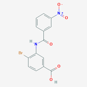 4-bromo-3-[(3-nitrobenzoyl)amino]benzoic Acid