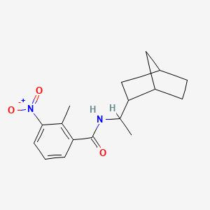 N-[1-(2-bicyclo[2.2.1]heptanyl)ethyl]-2-methyl-3-nitrobenzamide