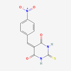 5-[(4-Nitrophenyl)methylidene]-2-sulfanylidene-1,3-diazinane-4,6-dione