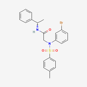 2-[(3-Bromophenyl)[(4-methylphenyl)sulfonyl]amino]-N-[(1S)-1-phenylethyl]acetamide