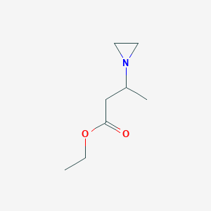 Ethyl 3-(aziridin-1-yl)butanoate