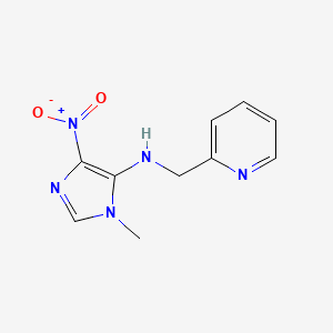 1-methyl-4-nitro-N-(pyridin-2-ylmethyl)-1H-imidazol-5-amine