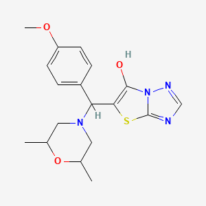 5-((2,6-Dimethylmorpholino)(4-methoxyphenyl)methyl)thiazolo[3,2-b][1,2,4]triazol-6-ol