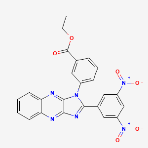 ethyl 3-[2-(3,5-dinitrophenyl)-1H-imidazo[4,5-b]quinoxalin-1-yl]benzoate