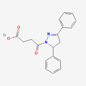 4-(3,5-diphenyl-4,5-dihydro-1H-pyrazol-1-yl)-4-oxobutanoic acid