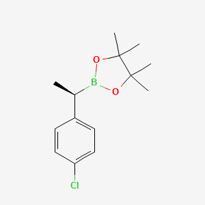 2-[(1R)-1-(4-chlorophenyl)ethyl]-4,4,5,5-tetramethyl-1,3,2-dioxaborolane