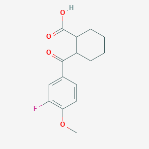 2-(3-Fluoro-4-methoxybenzoyl)cyclohexanecarboxylic acid