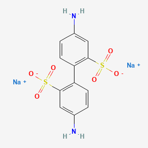 molecular formula C12H10N2Na2O6S2 B15400594 Disodium 4,4'-diaminobiphenyl-2,2'-disulfonate CAS No. 27336-24-9