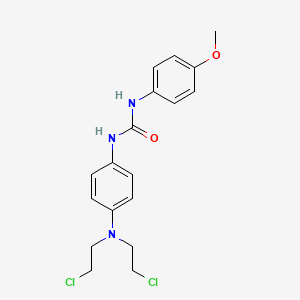 N-{4-[Bis(2-chloroethyl)amino]phenyl}-N'-(4-methoxyphenyl)urea