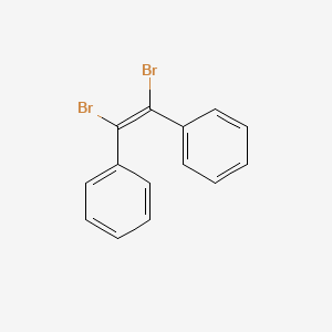 molecular formula C14H10Br2 B15400612 1,1'-[(Z)-1,2-Dibromoethene-1,2-diyl]dibenzene CAS No. 3720-09-0