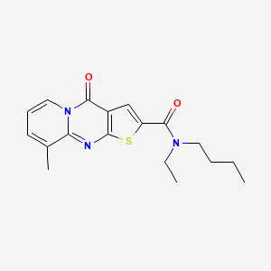 N-butyl-N-ethyl-9-methyl-4-oxo-4H-pyrido[1,2-a]thieno[2,3-d]pyrimidine-2-carboxamide