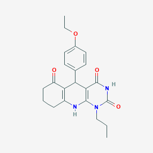 5-(4-ethoxyphenyl)-1-propyl-5,8,9,10-tetrahydropyrimido[4,5-b]quinoline-2,4,6(1H,3H,7H)-trione