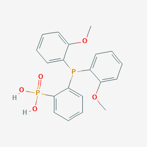 {2-[Bis(2-methoxyphenyl)phosphanyl]phenyl}phosphonic acid