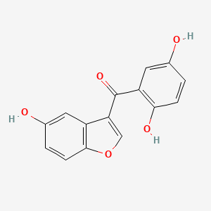 (2,5-Dihydroxyphenyl)(5-hydroxy-1-benzofuran-3-yl)methanone